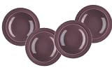 Emile Henry 9 inch Soup Pasta Bowls Set of 4 Figue