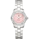Pink Watch With Diamonds, TAG Heuer Womens Aquaracer Diamond Accented Watch