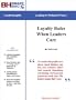 Loyalty Rules When Leaders Care -- Reichheld, Collins, Great Companies, and Caring Leaders