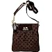 Coach Op Art Madison Crossbody Messenger Bag Swing Pack 41992 Brown