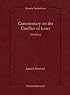 Commentary on the Conflict of Laws