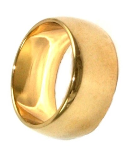 Unisex 24k Yellow Gold Layered X-THICK 9mm Wedding Ring Band ~ YOU CHOOSE SIZE Lifetime Manufacturer Guarantee (WB9)