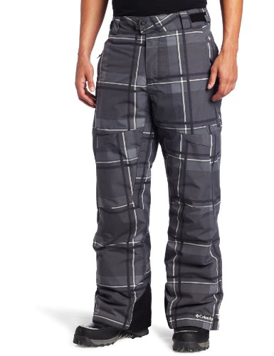 Columbia Mens Echochrome Pant (Black Plaid, Medium)
