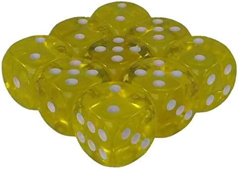 MagneticCube 3x3x1 Dice Puzzle: Yellow Translucent