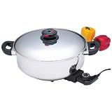 12" Surgical S/s Deep Electric Skillet/slow Cooker