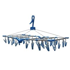 Camp 4 W�schetrockner Olli 40 Klammern Aluminium-Frame, blau, 38 x 38 x 6