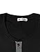 H2H Mens Fashion Slim Fit Short Sleeve Henley T-Shirts Black US M/Asia L (D15S_KMT05S)
