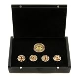 Yoropiko by Martin Yat Ming Precious Stone Blue Sapphire custom made button set in gift box YORO2369