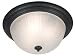 Kenroy Home 80392GBRZ Interlude Three-Light Flush mount Light with 12-Inch Frosted Me...