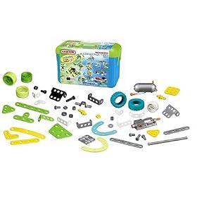 Meccano Erector Motorized Construction Set - 200+ Parts Includes 6 Volt Motor