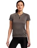 Fox Head Women's Tempo Short Sleeve Jersey, Graphite, Large