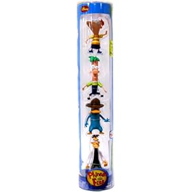 Disney Phineas and Ferb PVC Collector Pack Phineas, Ferb, Agent P and Dr. Doofenshmirtz by Phineas and Ferb
