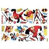 Kitchen & Housewares : Disney Pixar The Incredibles Stikarounds Wall Stickers