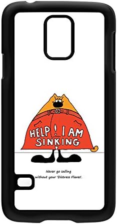 Distress Flares wow Black Hard Plastic Case Snap-On Protective Back Cover for Samsung® Galaxy S5 by Clive Gardner + FREE Crystal Clear Screen Protector