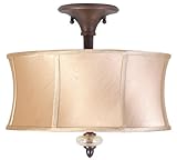 World Imports Lighting 8573-56 Chambord 3-Light Semi-Flush Mount Fixture, Weathered Copper