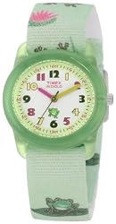 Timex Kids' T7B705 Quartz Analog Frog's Elastic Band Watch