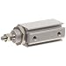 SMC CJP2 Series Aluminum Air Cylinder, Compact, Double Acting, Basic Style Mounting, Switch Ready, Cushioned