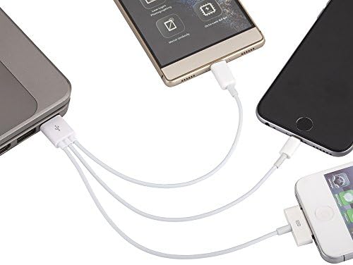 Uber Power Multi Charging Cable (20cm)-fast Charger High Quality-3 in 1 USB Charger Micro Lightning Connector Portable Charger and More-morzen®
