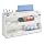 TrippNT 50014 White PVC Plastic Deluxe BenchBooster Workstation, 17 Compartments, 24" Width x 12" Height x 8.25" Depth