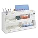 TrippNT 50014 White PVC Plastic Deluxe BenchBooster Workstation, 17 Compartments, 24" Width x 12" Height x 8.25" Depth