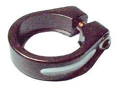 REDLINE Forged low profile alloy seatpost clamp, 31.8mm, Black
