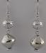Silver Sphere and Vase Earrings