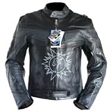 Motorrad Leder Jacke Motorradjacke Lederjacke schwarz Motorradjacke