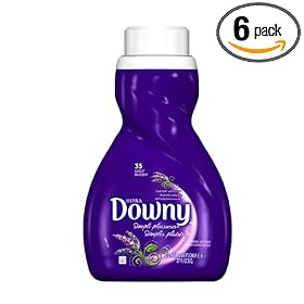 Downy Ultra Liquid Fabric Softener, Simple Pleasures Lavender Serenity, 35-Load (27 oz.) Bottle (Pack of 6)