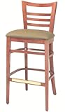 AC Furniture 1636 Bar Stool with Upholstered Seat