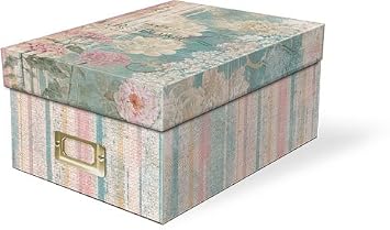 Punch Studio La Rose Blanche Decorative Photo Storage Box