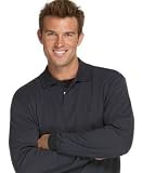 Izod Interlock Stripe Long Sleeve Polo