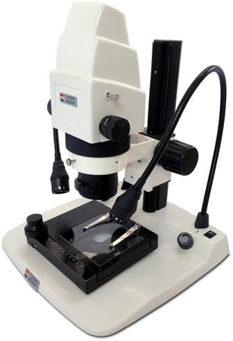 Laxco T40-MV64 Series T40 Stereo Microscope, 6.4" TFT Color LCD Display Head, 2.9X to 100X Magnification Range, 110V/220V