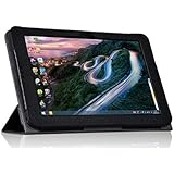 Lucco High Quality Lightweight Ultra Thin PU Leather Stand Shell Case Cover for Hp Pavilion X2 10 10.1 Inch Pavilion X2 10-j014tu 10-j013tu Detachable 2 in 1 Touchscreen Laptop Sleeve (Hp Pavilion X2 Black)