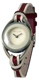 Kahuna KW06013L Ladies Watch with Brown and Cream Leather Thong Strap