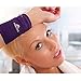 MEMO Athletics Multi-Colored Zipper Sweatband Wristband (Purple)