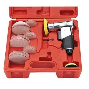 Chicago Pneumatic CP7200S 75pc 2&3"pads 15000rpm Mini Random Sander Kit