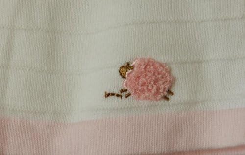 Baby White & Pink Cotton Knit Crew Neck Long Sleeve 2PC Set Infant Girl 0-3M