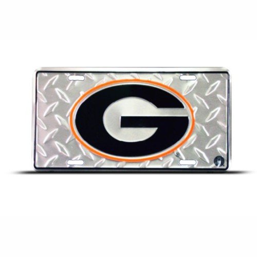 University Of Georgia Bulldogs Novelty Metal College License Plate Wall Sign Tag