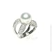 WILLOW PEARLES: *PEARLE PAVE 'X' RING*