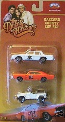 Dukes of Hazzard Die-cast 1/64 Model Cars 3 Pack Set