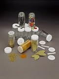 J.K. Adams BCS-48 48 3-1/2-Ounce Spice Bottles, Caps, Sifters Set