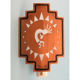 Kokopelli Southwestern Copper Night Light Bedroom Bathroom Kitchen Hallway Entryway Home Decor Accent