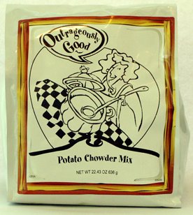 Potato Chowder Soup - Food Service Size (Makes 1 US gallon of soup - serves 17) by Outrageously Good