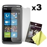 Three LCD Screen Guards / Protectors for HTC Surround T8788