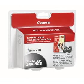 Canon PG-40, CLI-41 and Glossy Photo Paper Combo Pack (0615B009) by Canon Office Products