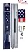 20' Aluminum Flag Pole with 3'X5' Nylon flag with sewn stripes & embroidered stars