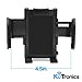 (KuTronics) 2X1 Universal Smartphone Car Mount, Secure Phone/GPS to Windshield or Air Vent, Padded, Adjustable Grips, Fits any Smartphone on the market
