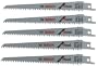 Bosch RW66 6-Inch 6 TPI Wood Cutting reciprocating Saw Blades - 5 Pack