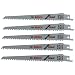 Bosch RW66 6-Inch 6 TPI Wood Cutting reciprocating Saw Blades - 5 Pack