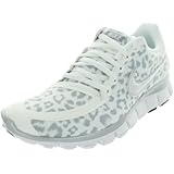 NIKE Free 5.0 Women's Running Shoe Leopard Print White Metallic Silver Wolf Grey